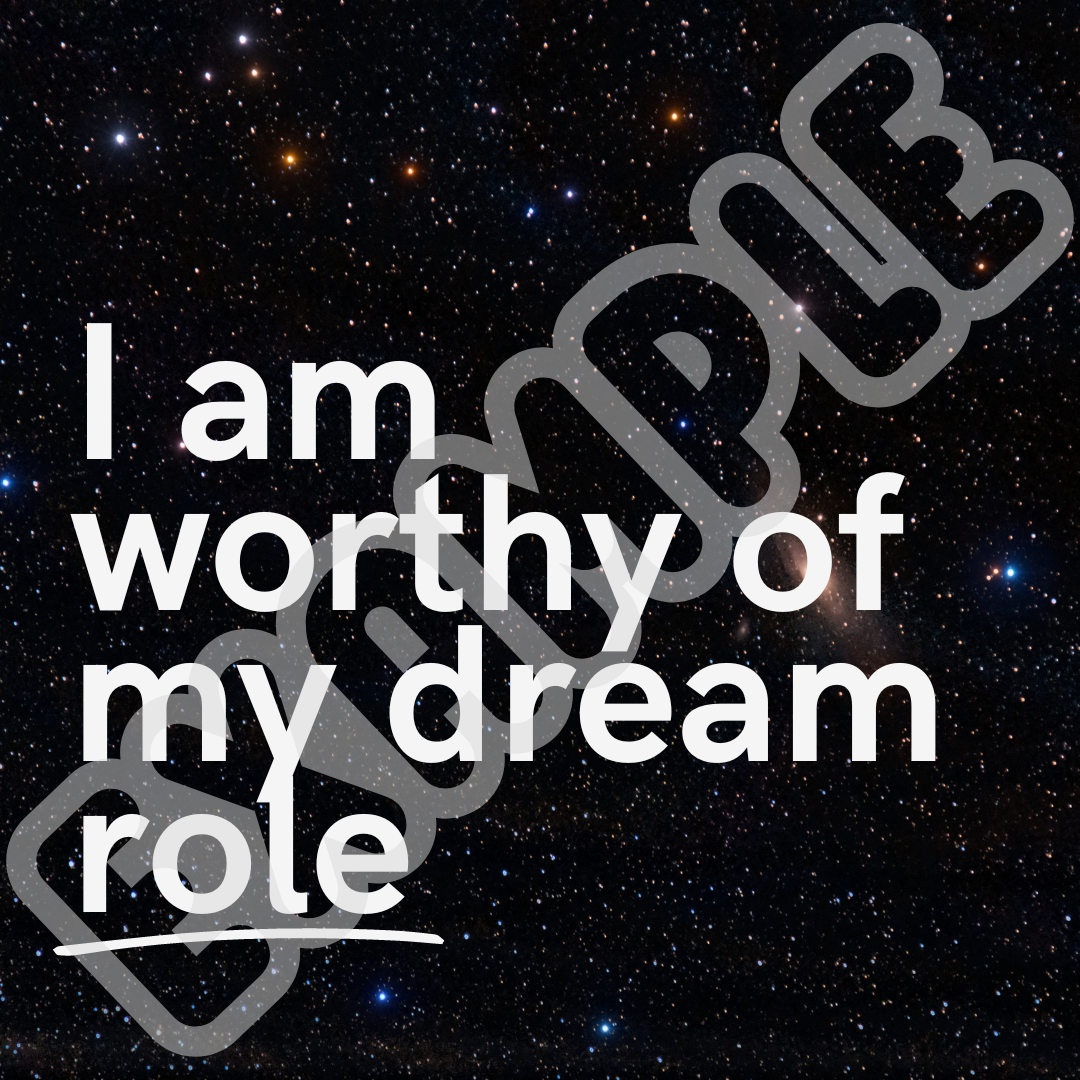 20 Actor Affirmations - Stars Design