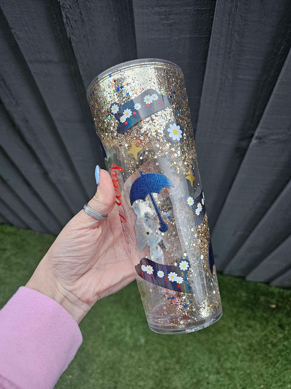 Thumbnail: Mary Poppins Inspired Snow Globe Tumbler | Glitter Drinkware