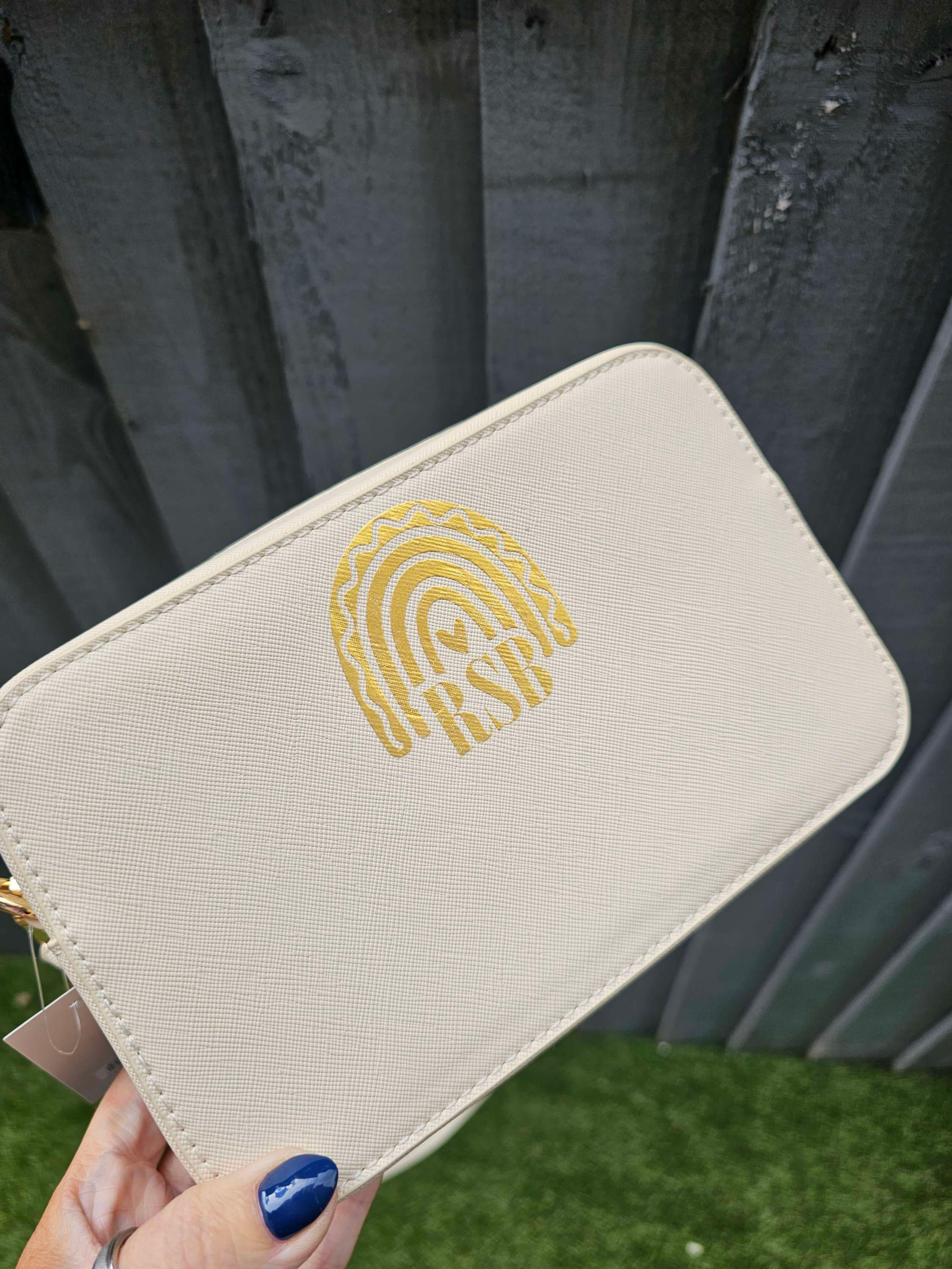 Boutique Personalised Cross Body Handbag Inc adjustable strap