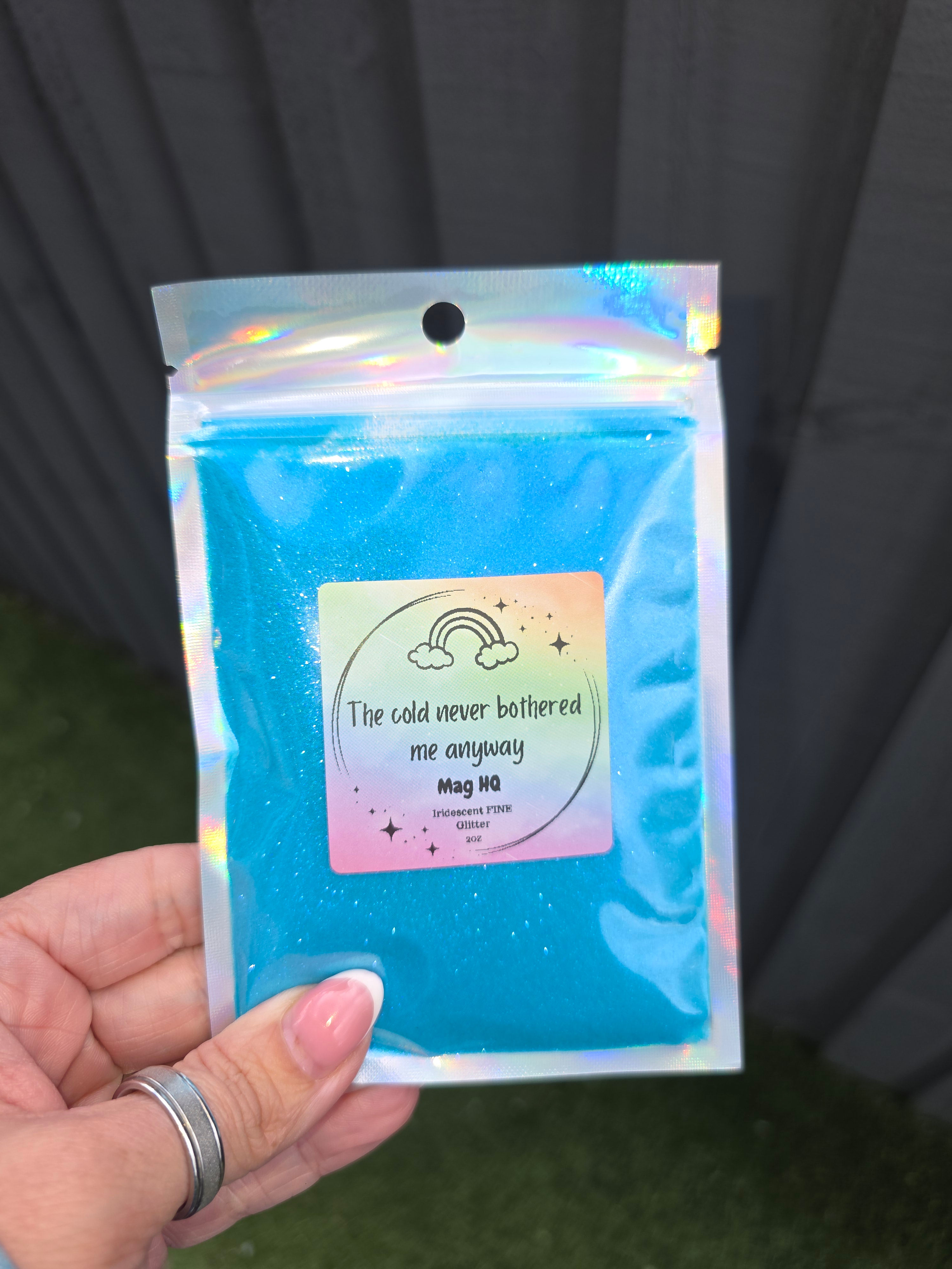 The cold never bothered me anyway - FINE Glitter 2oz (Blue)