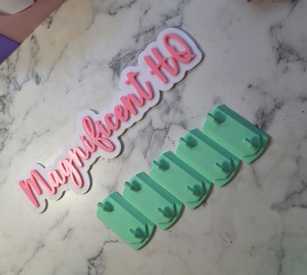 Thumbnail: 3D printed Skadis Peg Board Munbyn Thermal Label Printer mount holder