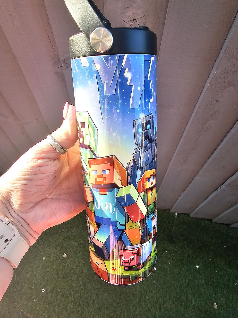 Thumbnail: Minecraft Movie Inspired Hot and Cold drinks tumbler 