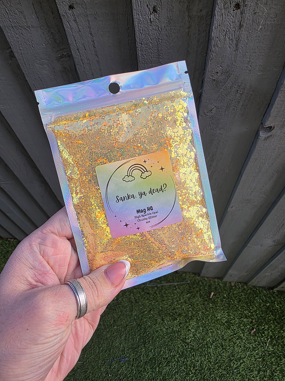 Sanka, ya dead? - High Sparkle Glitter Mix (yellow) 2oz