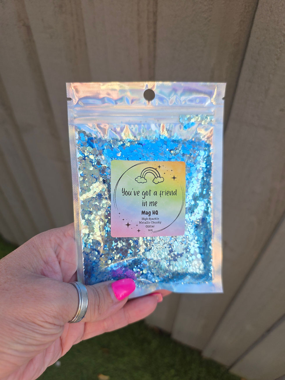 You've got a friend in me - High Sparkle Metallic Chunky Glitter Mix (Blue)