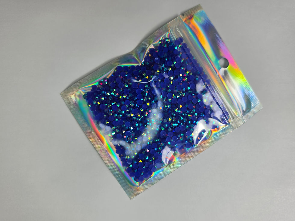 Thumbnail: Sapphire Blue Flat Back Rhinestones 4mm SS16 – 25g Bag 