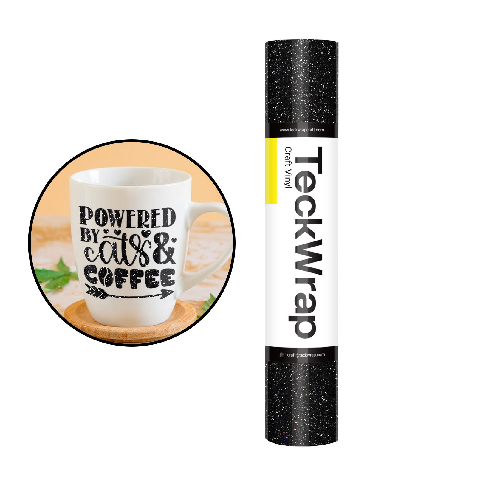 TeckWrap Burst Shimmer Adhesive - Black