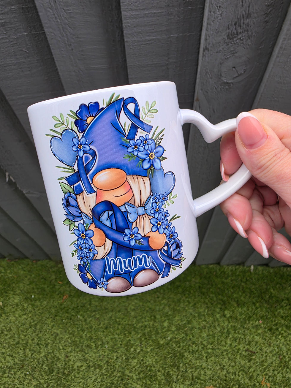 Thumbnail: Forget Me Not Dementia Alzheimers Awareness Gonk Tea Towel | Mug | Notebook