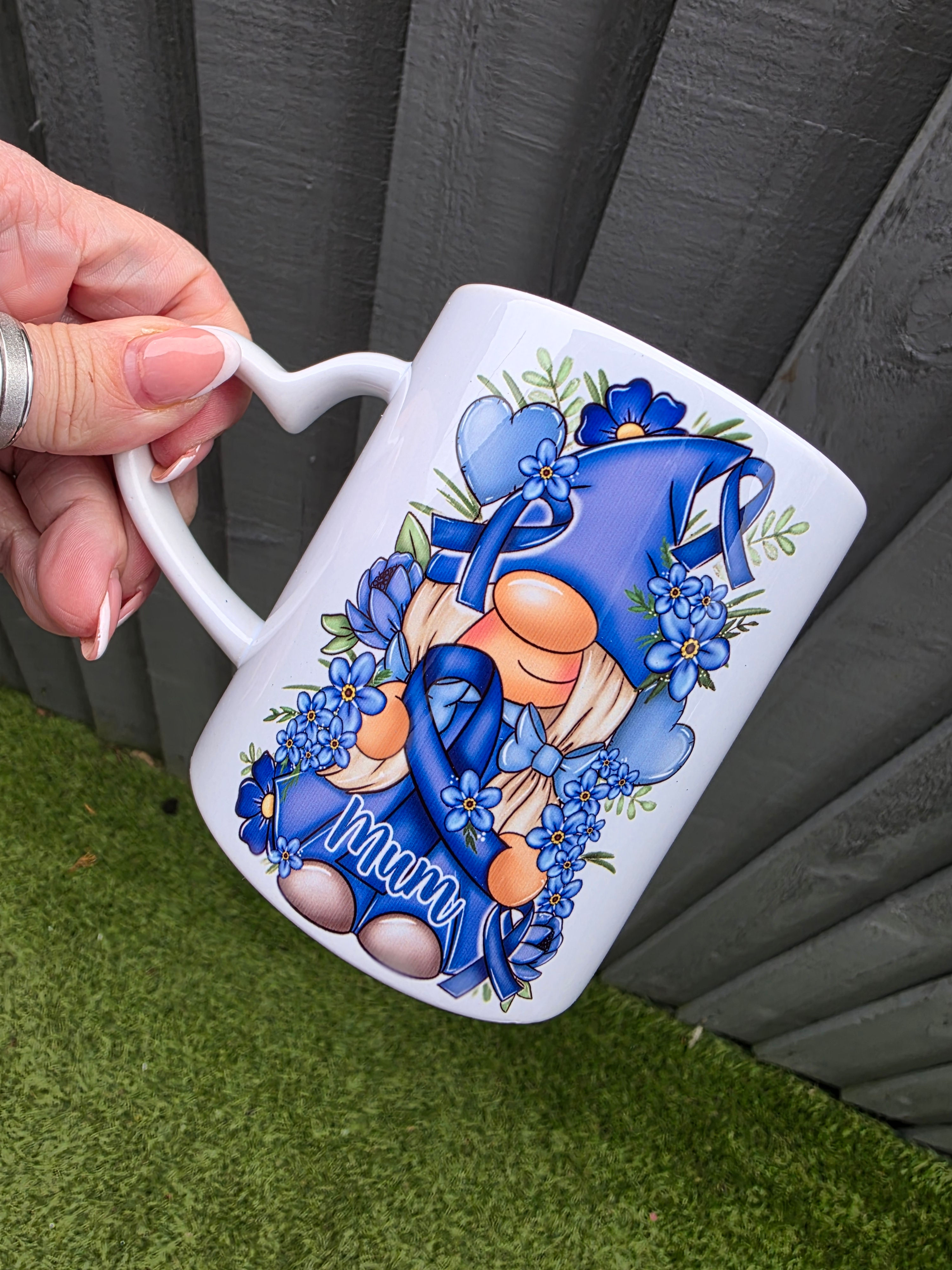 Forget Me Not Dementia Alzheimers Awareness Gonk Tea Towel | Mug | Notebook