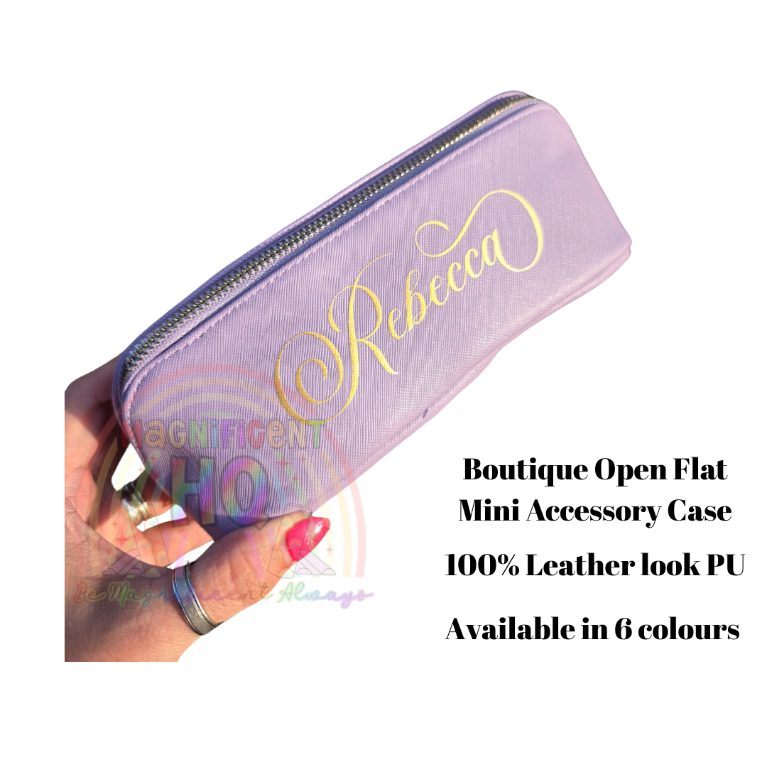 Boutique Open Flat Mini Cosmetic Case - Personalised