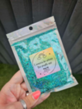 I wanna be where the people are Holographic Chunky Glitter (Teal)2oz
