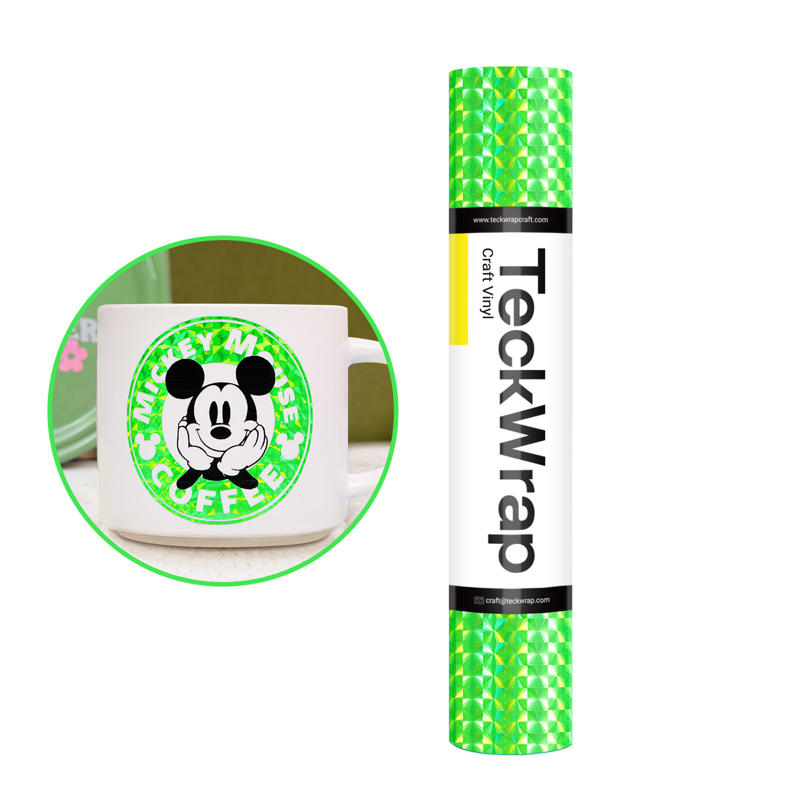 TeckWrap Holographic Diamond Permanent Vinyl