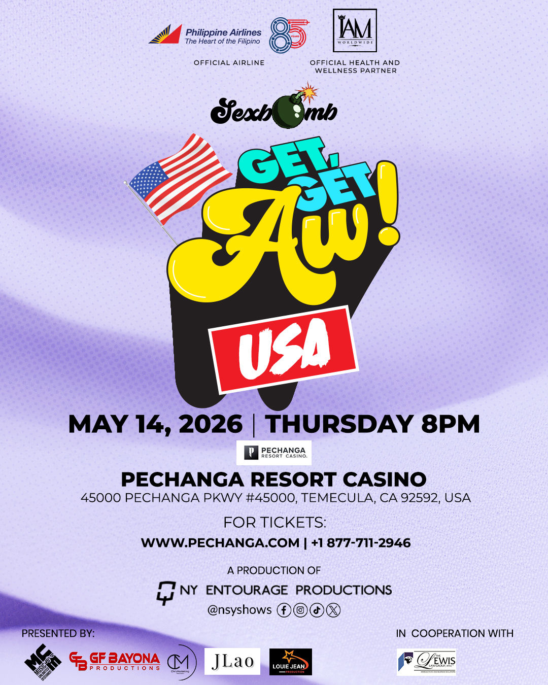 Sexbomb - Pechanga  - $178 + fees