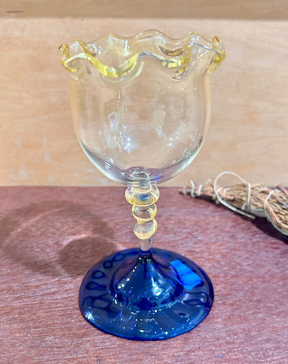 Block Head Glass Chalice