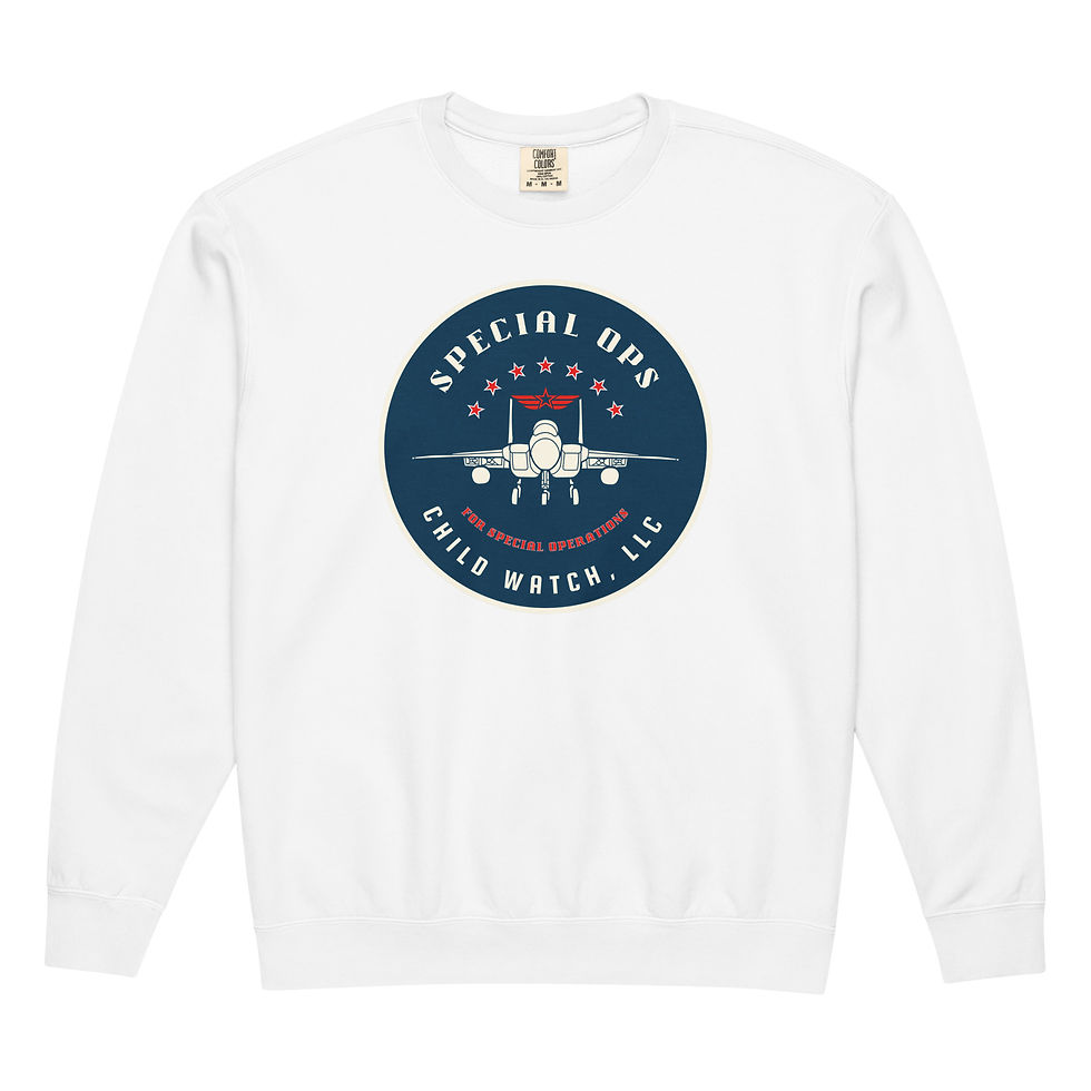 Thumbnail: SOCW garment-dyed fleece crewneck sweatshirt