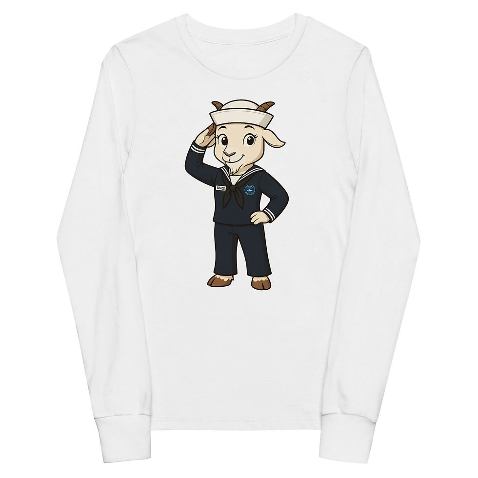 Thumbnail: Grace The Goat Youth long sleeve tee