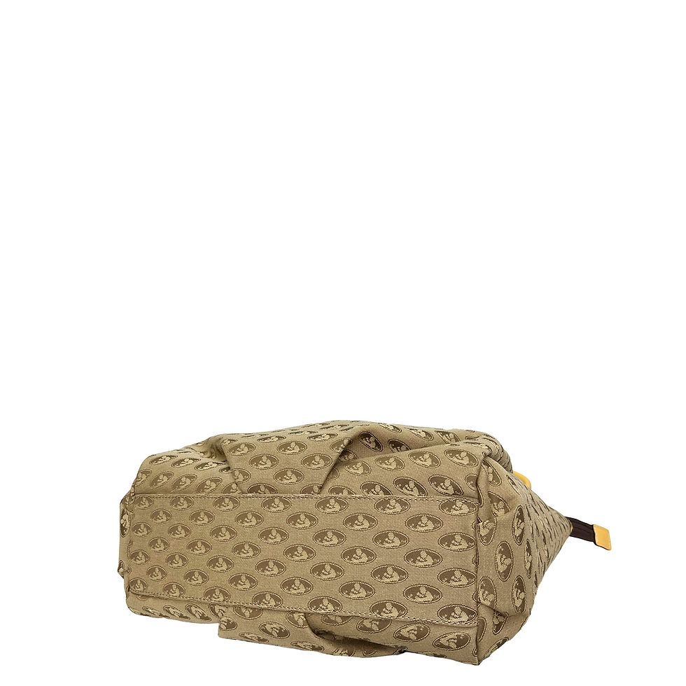 縮圖：Jacquard Tote | 意大利緹花布三層手提袋