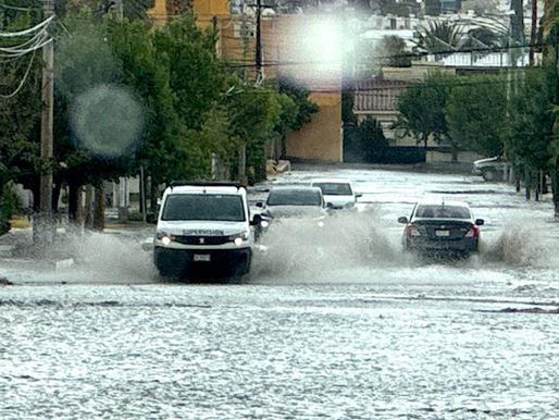 Ahumada registra la mayor lluvia del estado con 38.1 mm; Chihuahua capital apenas alcanza los 10 mm