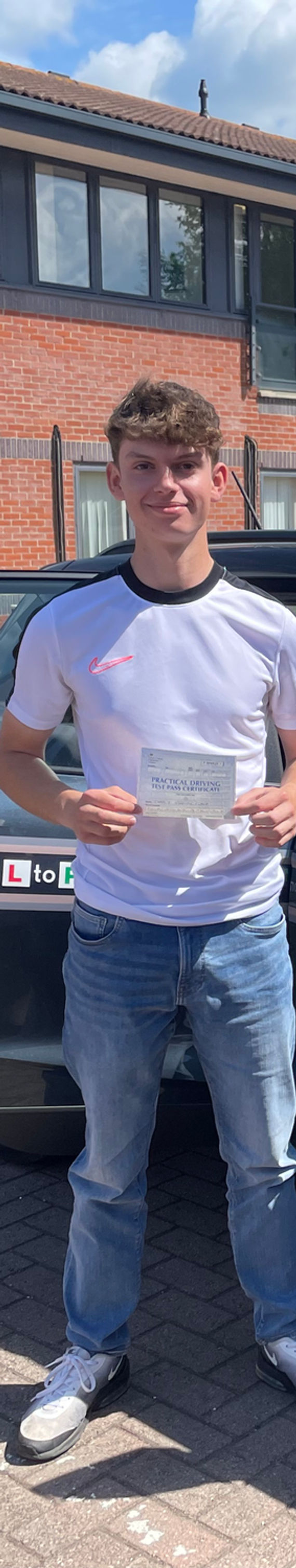 Hindhead driving lessons student Charlie passes first time