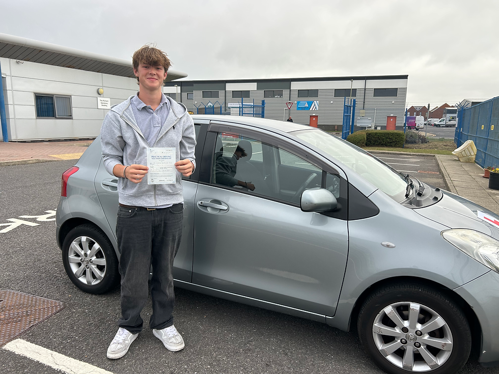 Congratulations to Fergus Prce who had a fantastic FIRST time pass today, 18th August 2025 at Lee on the Solent.  Fergus was praised for an excellent drive by the examiner, and with only two faults, it certainly was an exemplary drive.  Enjoy the new found freedom Fergus.  The 5.30am start this morning was worth it!
