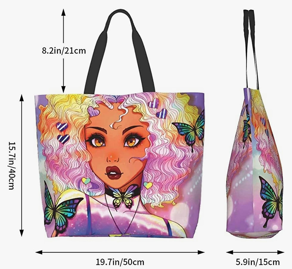 Thumbnail: Rainbow Girl Tote Bag Shoulder Handbag 