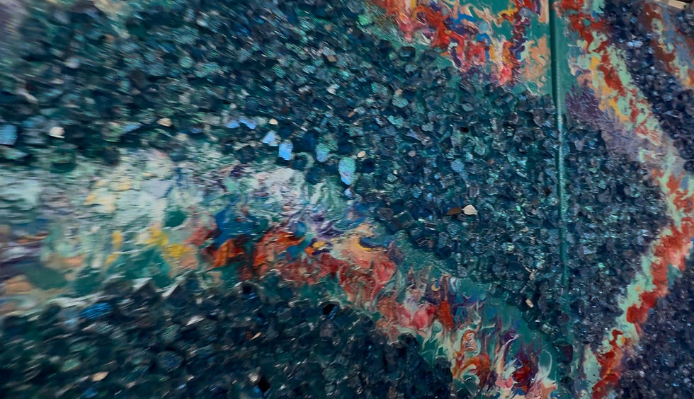 Thumbnail: Ribbons in the Sky (2)12x24 & (1) 24x48 (Quantity Three Canvases)