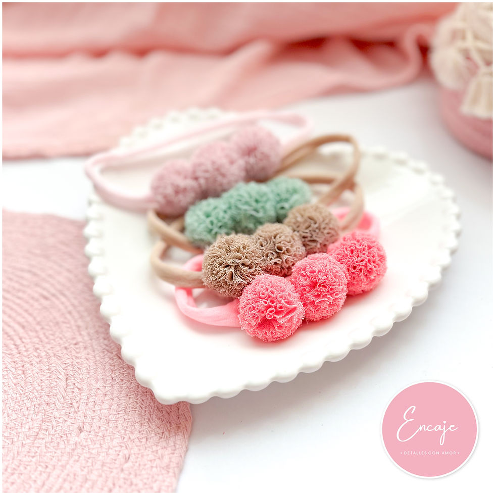 Miniatura: Tiara 3 pompones +COLORES