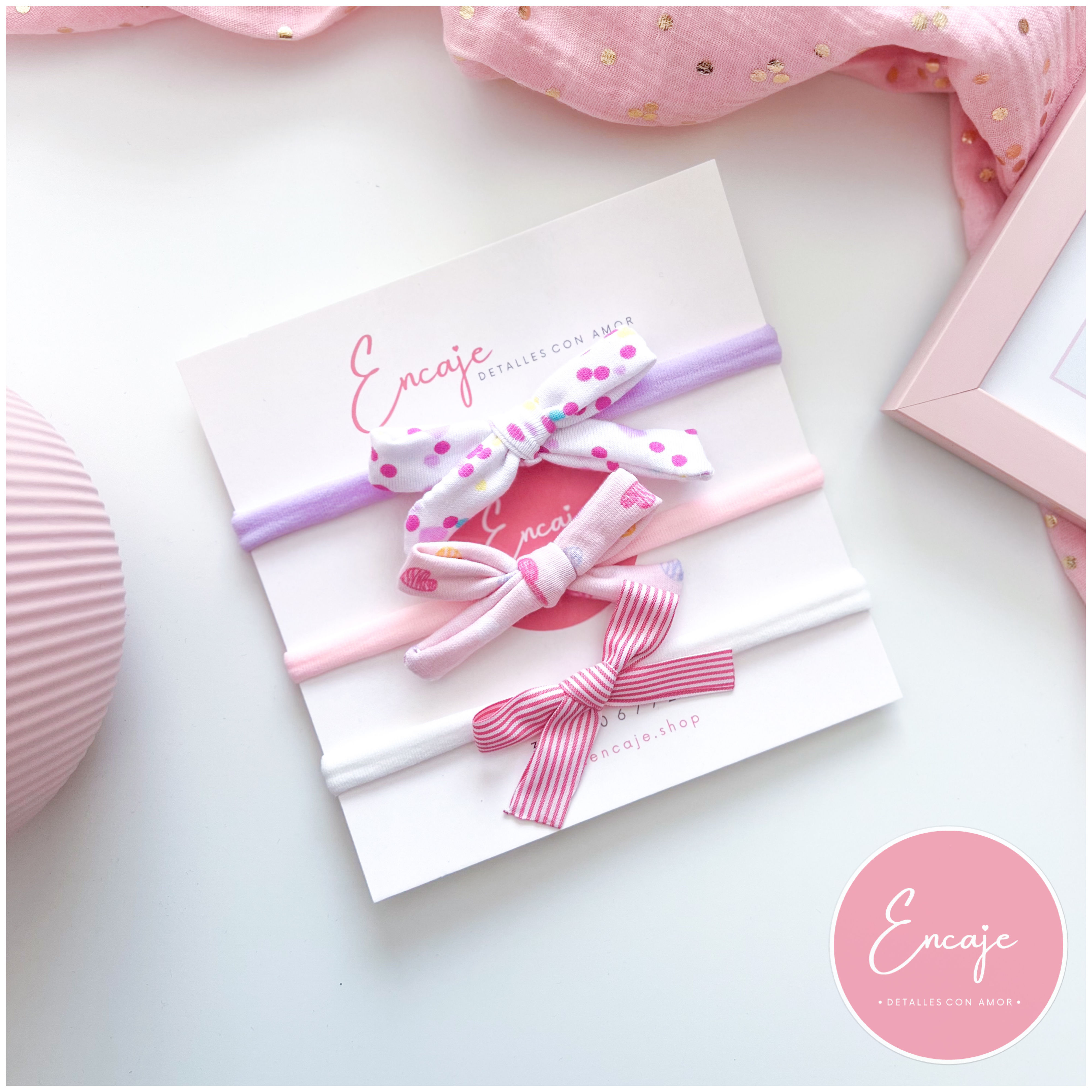 Set tiaras estampadas