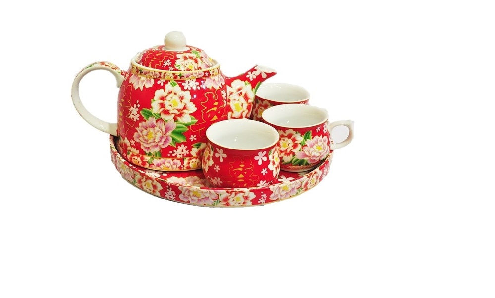 Peony Flower Teaset