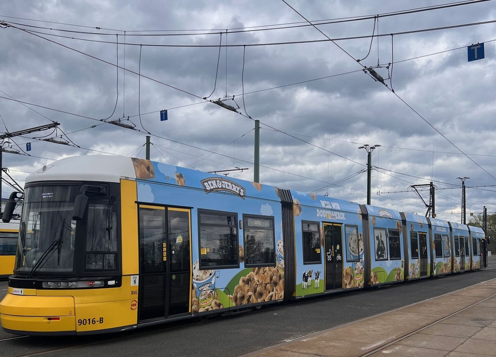 Ben&Jerrys Metro Ganzwagenwerbung