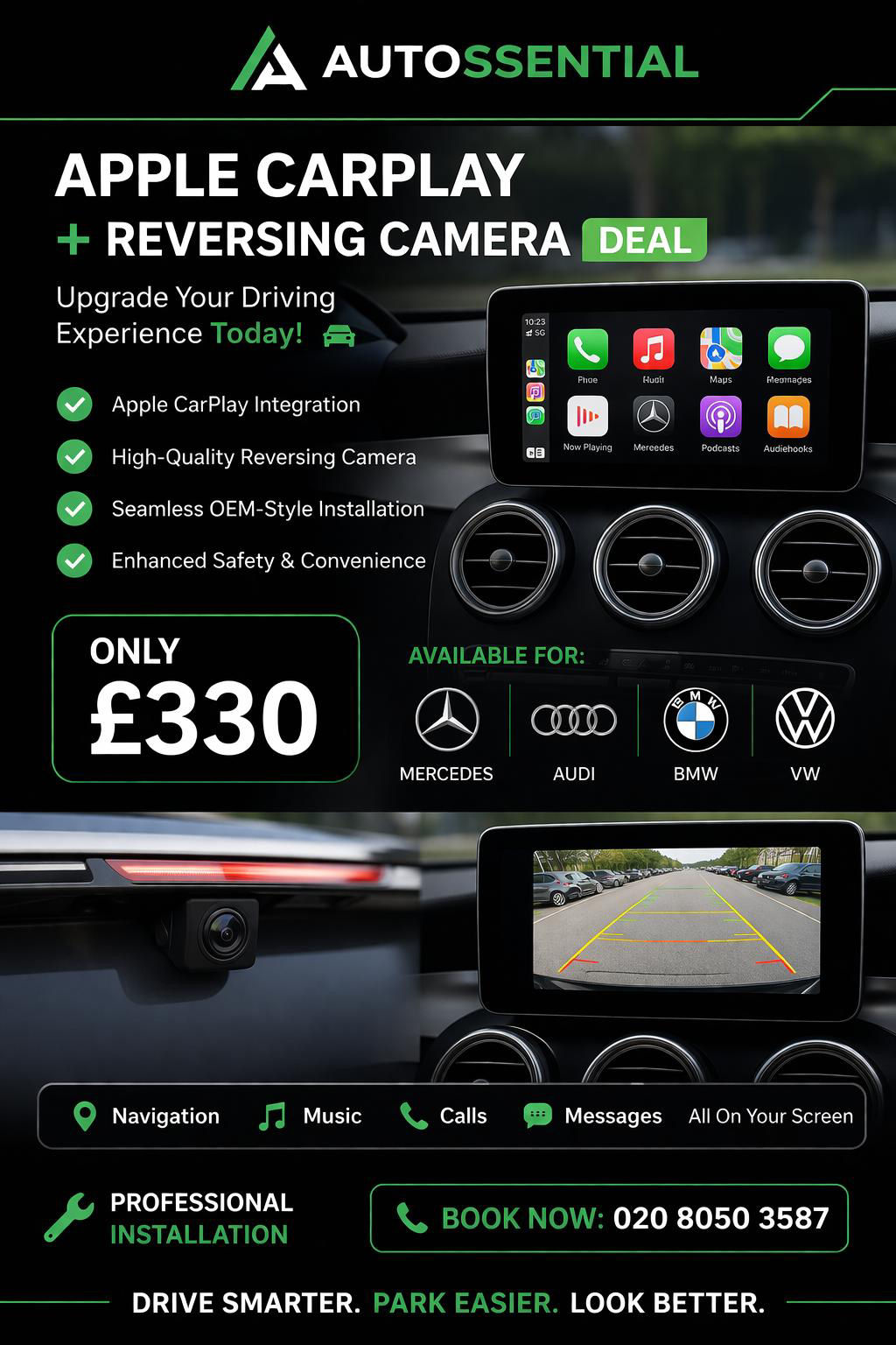 Carplay Android Auto Plus Reversing Camera