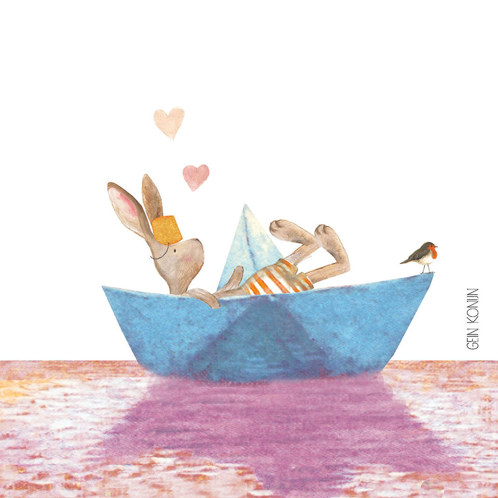 Thumbnail: Illustratie kinderboek Gein Konijn
