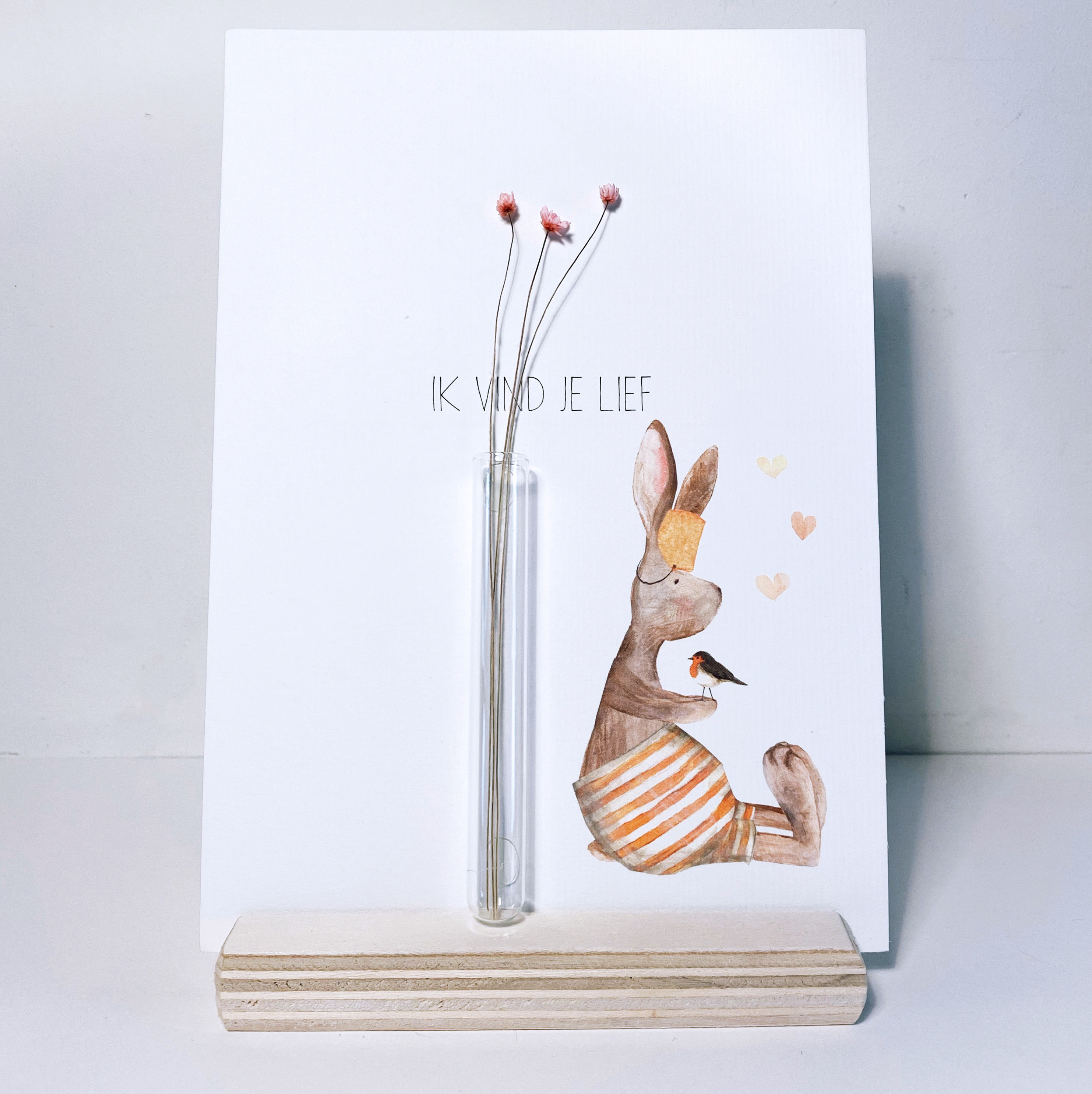 Kaart Gein Konijn mini vaasje
