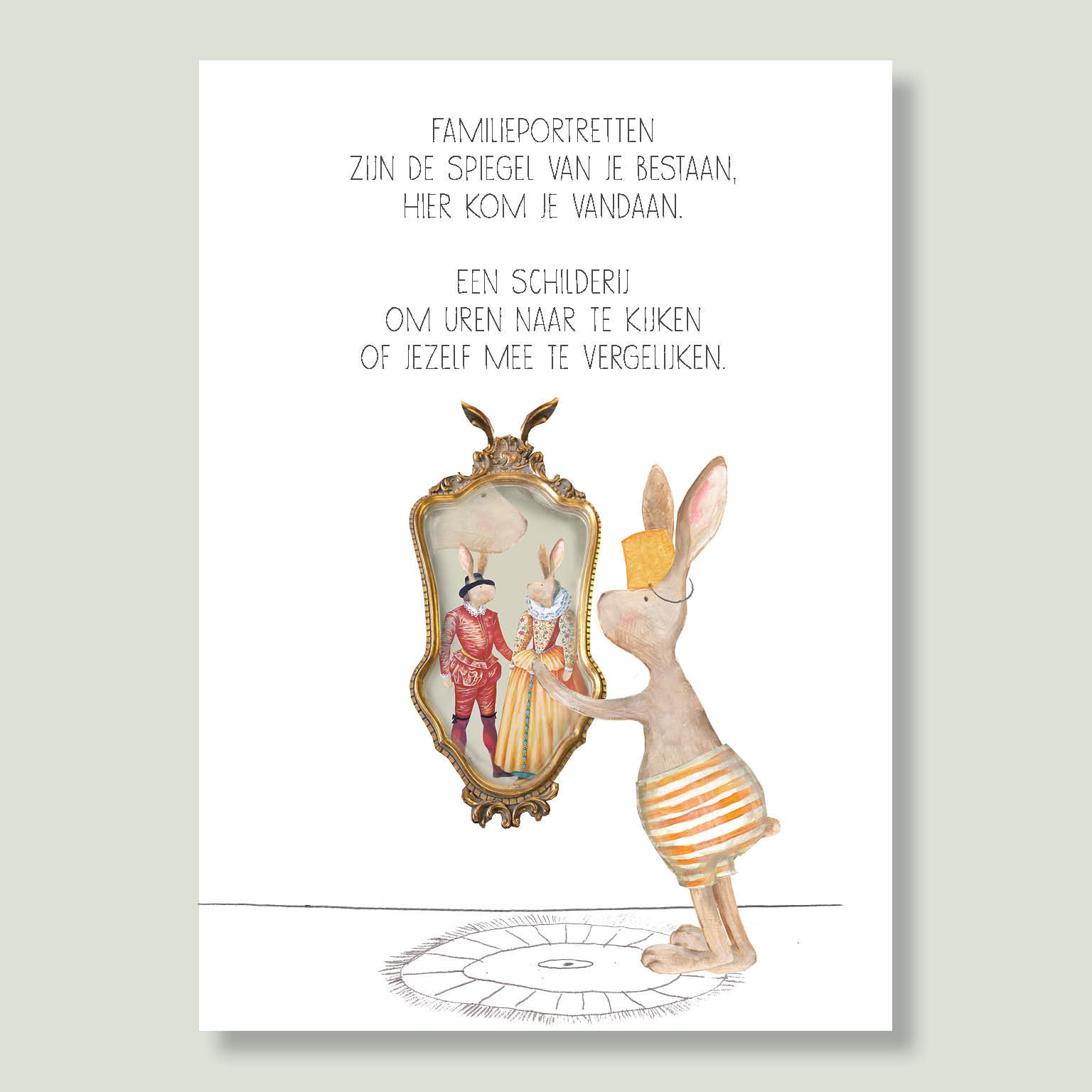 Kaart Gein Konijn famiolieportretten