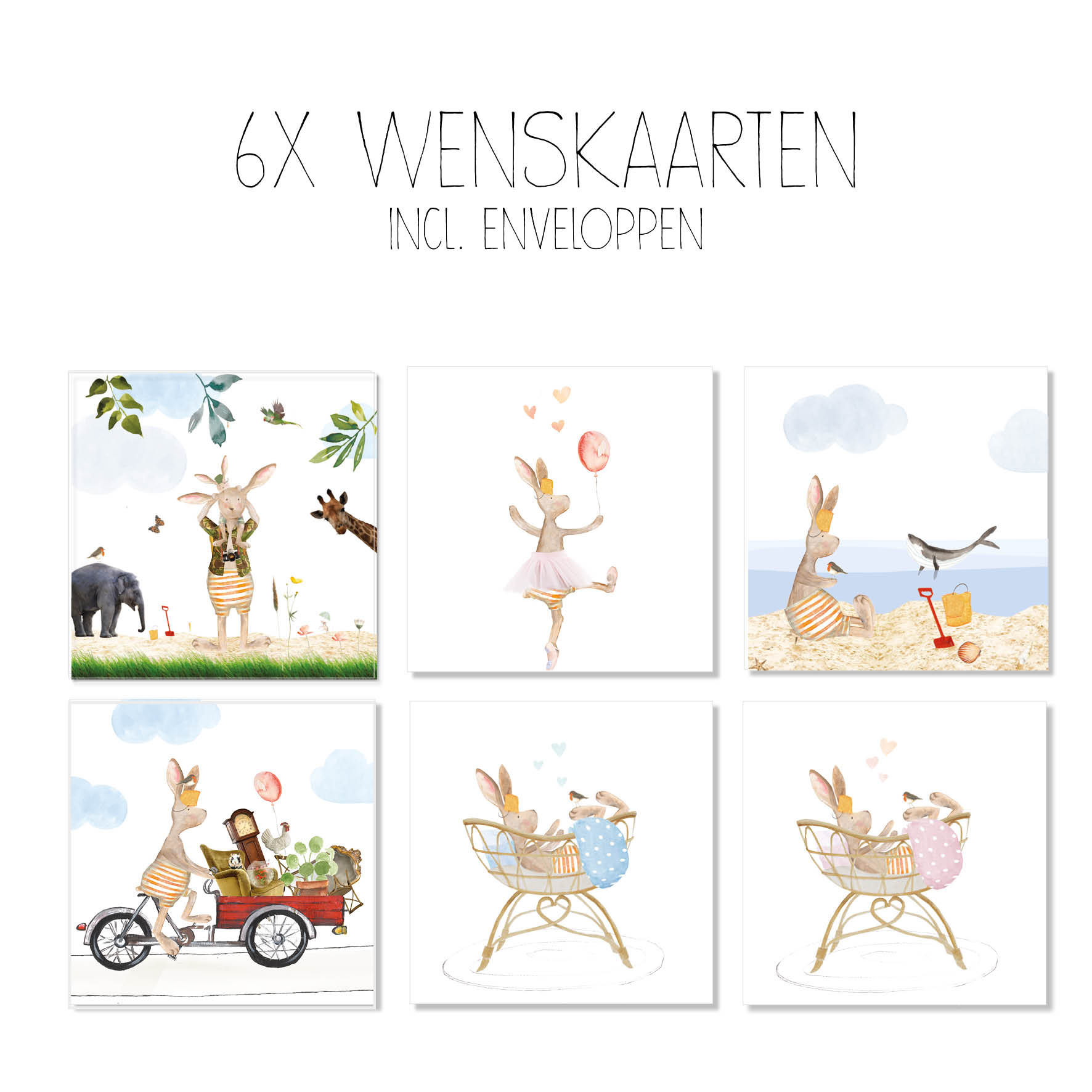 Wenskaarten Gein Konijn