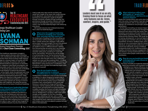 Silvana Fischman Featured Among “Top 10 Healthcare Executives Transforming USA 2025”