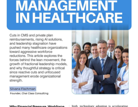 Silvana Fischman Featured in European Hospital & Healthcare Management Magazine