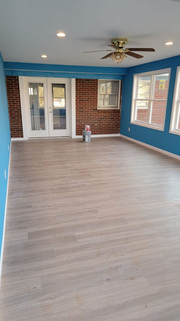 New vinyl flooring in a residential property in Charlotte, NC.