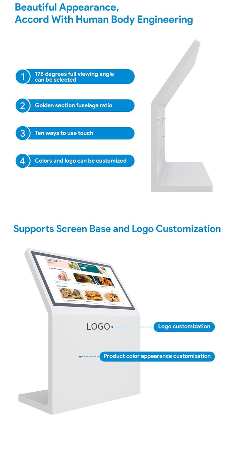 Interactive information kiosk for corporate offices, factories, and public spaces
