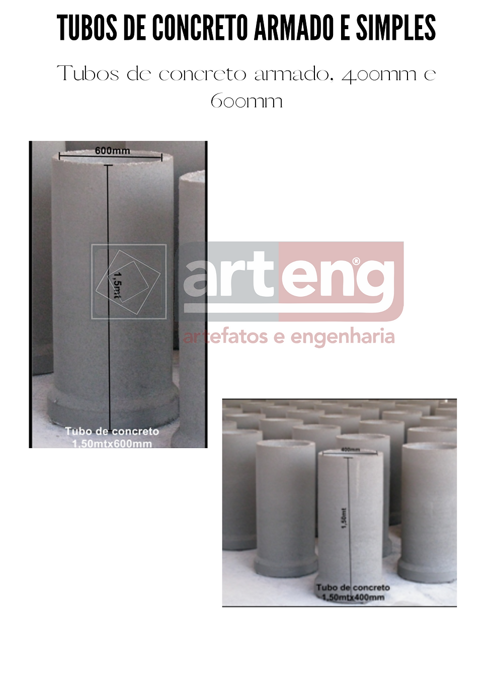 Apresentação e contatos A ARTENG é uma e