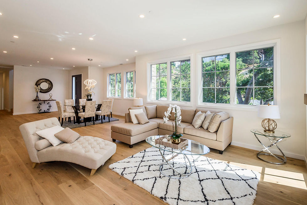 Staged Living Room in Belmont