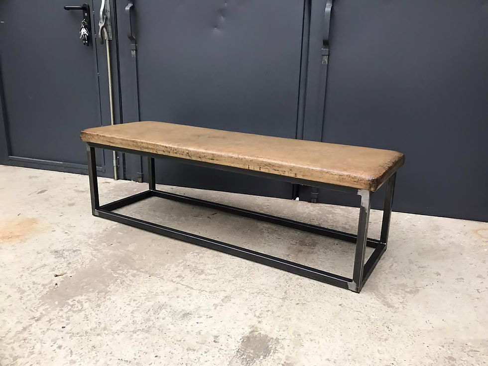 Miniaturbild: Lederbank, Leder - Couchtisch, Coffeetable