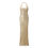 Thumbnail: Sequin White Gold Halter Dress (Full length with Side Slit)