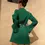 Thumbnail: My Pleated Champagne Dress (Full Sleeves)