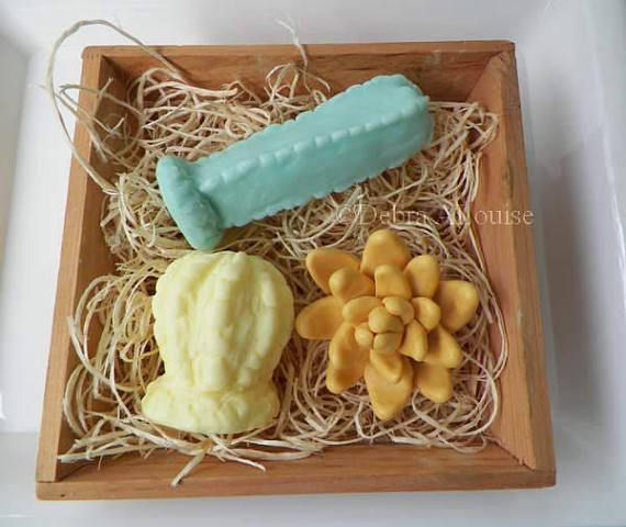 Thumbnail: Cactus/Succulent Set Soap and Beeswax Molds