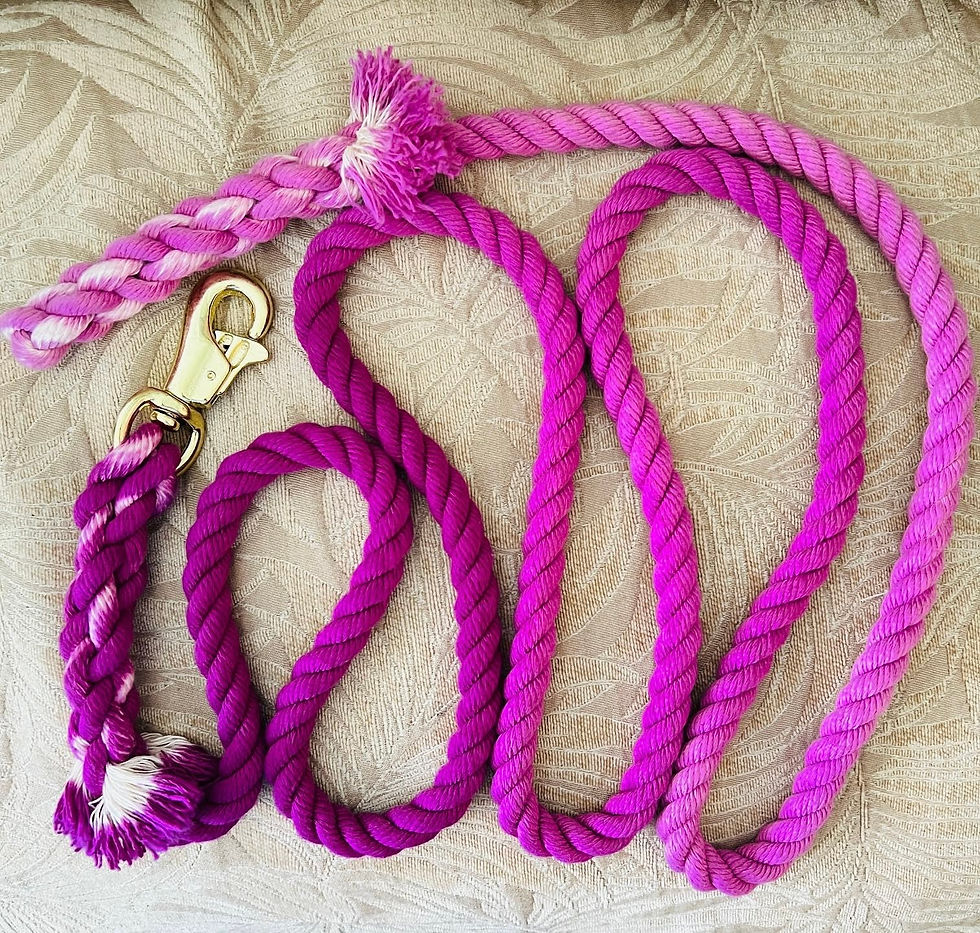 Thumbnail: Ombre Violet  Cotton Horse Lead Rope Made in USA