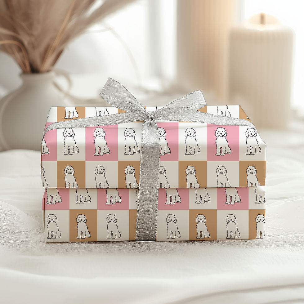 Thumbnail: Cute Dog Print Birthday Dog Wrapping Paper Birthday Party Gift Wrap