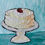 Thumbnail: Frosted Strawberry Cake Original Oil Painting