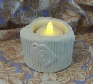 Thumbnail: Vintage Ticking Heart Flicker Candle Mold