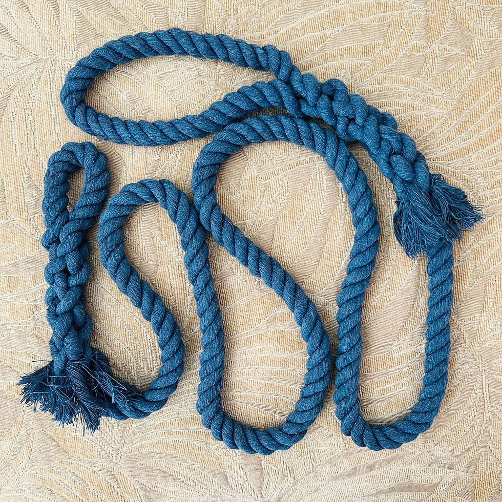 Thumbnail: Silent Leash Cotton Rope Dog Leash American Made Hand Crafted Custom Pet Leash