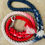 Thumbnail: Red White Blue Cotton Rope Dog Leash American Made Hand Crafted Custom Pet Leash